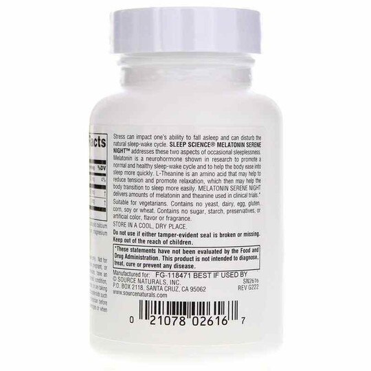 Sleep Science Melatonin Serene Night, SNN